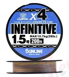 ШНУР ПЛЕТЕНЫЙ SUNLINE INFINITIVE PEx4 200 m #1.2