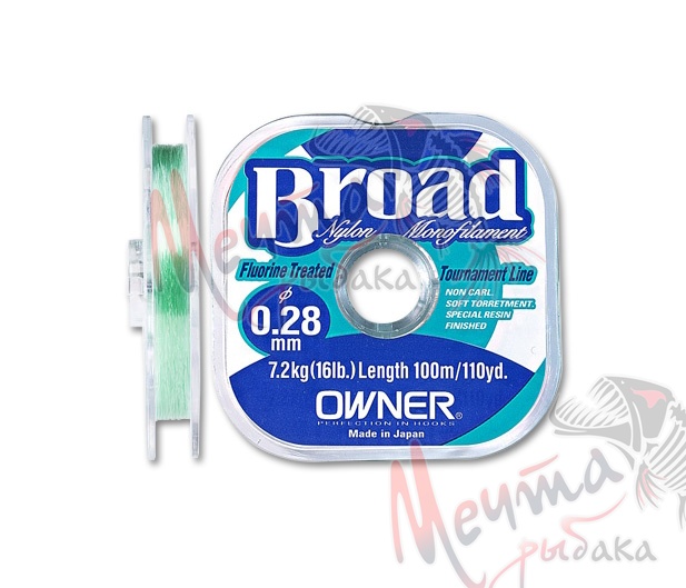 Леска "OWNER" Broad 25 м #0.16