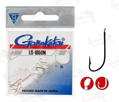 КРЮЧОК "GAMAKATSU" LS-1050N #8
